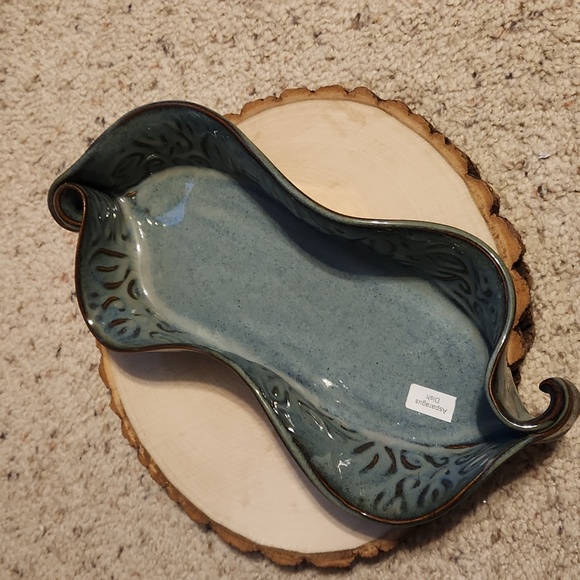 Hilborn Pottery Canada Blue Asparagus Dish NEW - Picture 1 of 8